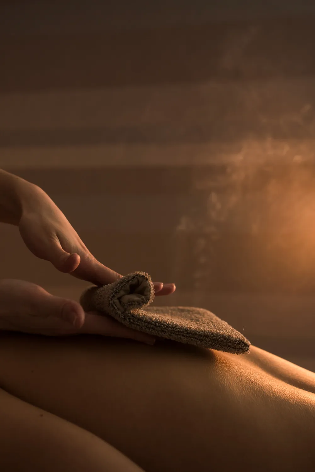 Relaxing massage therapy at a spa